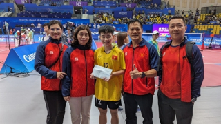 Vận động viên CAND được thưởng nóng sau khi giành huy chương Vàng ASIAD 19