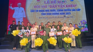 Công an tỉnh Bình Dương đạt giải Nhất hội thi “Dân vận khéo"