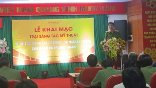 Khai mạc Trại sáng tác mỹ thuật về đề tài Cảnh sát Cơ động