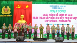Cụm thi đua số 8 Hội phụ nữ Bộ Công an tổ chức hoạt động tại Đồng Tháp