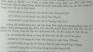Tìm bị hại trong vụ lừa bán phần mềm quảng cáo có chức năng định vị, giám sát, đọc trộm tin nhắn