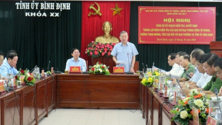 Công bố quyết định kiểm tra công tác phòng, chống tham nhũng, tiêu cực tại Bình Định