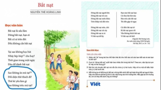 Tranh cãi xung quanh bài thơ "Bắt nạt" trong sách giáo khoa