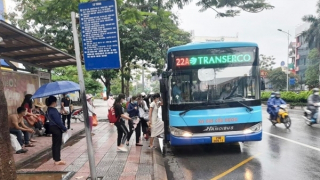 Xe buýt Hà Nội hút khách trở lại