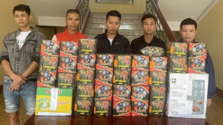 Bắt vụ đốt pháo trái phép, lần ra đường dây tàng trữ gần 55kg pháo nổ