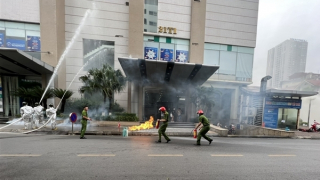 Diễn tập chữa cháy, cứu nạn cứu hộ ở Hapulico Complex