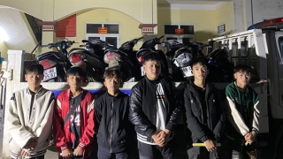 Xử lý 6 đối tượng đua xe trên cầu Móng Sến