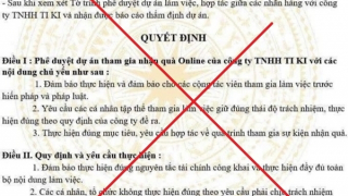 Bộ Công Thương bị giả mạo quyết định phê duyệt dự án nhận quà online