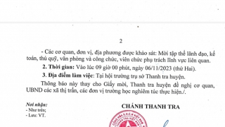 Nhiều trường học hoang mang vì thông báo “lạ” của Thanh tra huyện