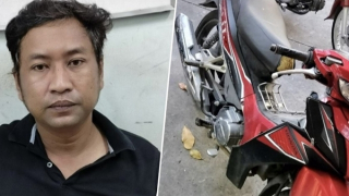 Đối tượng trộm xe sa lưới khi đang lao như bay trên quốc lộ