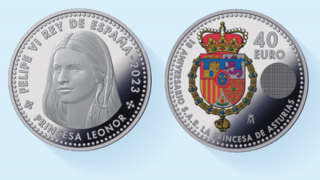 Công chúa Tây Ban Nha được in trên tiền xu lưu niệm
