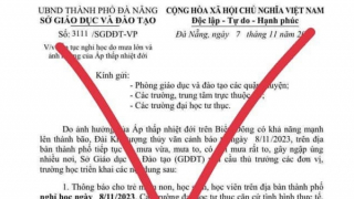 "Cho học viên TP. Đà Nẵng nghỉ ngơi học tập vì như thế mưa lớn" là nội dung fake mạo