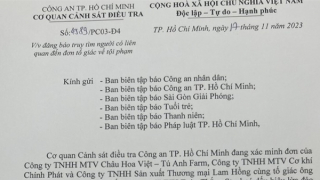 Truy tìm đối tượng liên quan việc 3 công ty tố cáo chiếm đoạt hơn nửa tỷ đồng