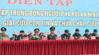 Huy động gần 1.500 người tham gia diễn tập khu vực phòng thủ tỉnh Ninh Bình