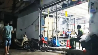 Bị điện giật tử vong khi sửa máy ép nhiệt ở kho vải