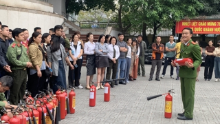 Cục Truyền thông CAND tập huấn nghiệp vụ phòng cháy chữa cháy và cứu nạn, cứu hộ