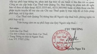 Quảng Trị: Gia tăng tình trạng giả danh cán bộ, cơ quan thuế để lừa đảo