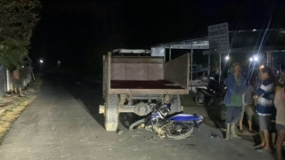 Tông vào đuôi máy cày, nam thanh niên đi xe máy tử vong