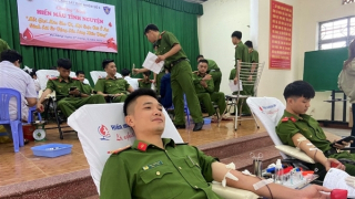 Tiểu đoàn Cảnh sát Đặc nhiệm số 3 - Bộ tư lệnh Cảnh sát cơ động hiến tặng 174 đơn vị máu cứu người