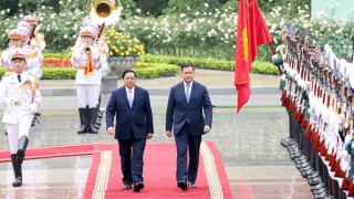 Thủ tướng Phạm Minh Chính chủ trì Lễ đón Thủ tướng Campuchia thăm chính thức Việt Nam