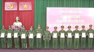 Công an Trà Vinh bổ nhiệm thêm 50 Điều tra viên Công an cấp xã