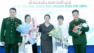 Những ông bố quân nhân đón “trái ngọt”