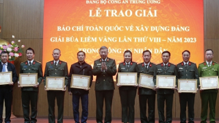 Trao giải Báo chí về xây dựng Đảng năm 2023 trong CAND