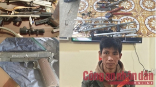 Mua 3 khẩu súng về cất giấu trong nhà