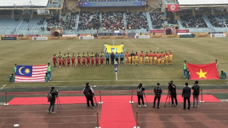 Giao hữu bóng đá giữa CLB Công an Hà Nội và Đội bóng đá Cảnh sát Hoàng gia Malaysia