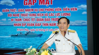 Lễ xuất quân thăm, chúc Tết quân và dân huyện đảo Trường Sa