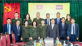 Đoàn công tác Bộ Nội vụ Vương quốc Campuchia thăm, làm việc tại Báo CAND