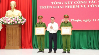 Công an Ninh Thuận tập trung thực hiện hiệu quả Nghị quyết 12-NQ/TW