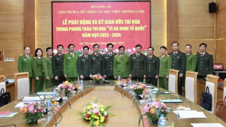 Cụm thi đua số 1 khối các học viện, trường CAND ký kết giao ước thi đua