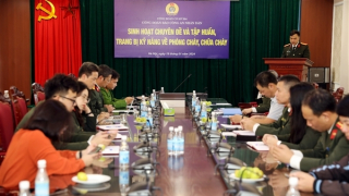 Đoàn viên Công đoàn Báo CAND sinh hoạt chuyên đề và tập huấn kỹ năng PCCC