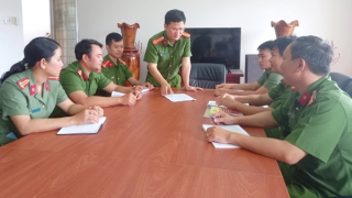 Giữ trật tự địa bàn nông thôn mới Phú Hòa