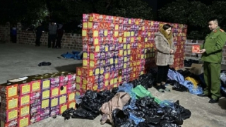 Chặn pháo lậu xâm nhập qua biên giới