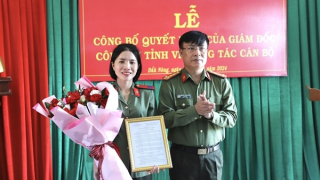 Tuyển dụng em gái Liệt sĩ Vũ Văn Nam vào CAND