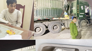 Trốn trên xe container để chơi ma túy