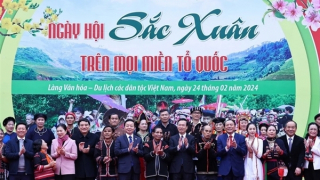 Chủ tịch nước Võ Văn Thưởng dự Ngày hội sắc Xuân trên mọi miền Tổ quốc