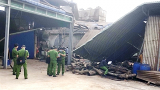 4 công nhân may mắn thoát nạn trong vụ nổ lò hơi tại phân xưởng bột cá