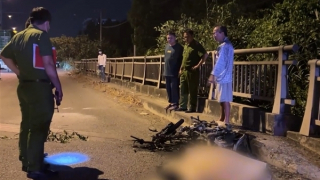 Nam thanh niên tử vong bất thường cạnh xe máy bốc cháy