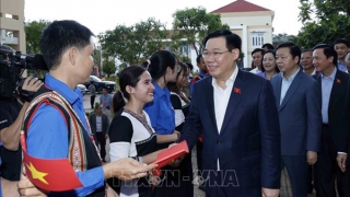 Chủ tịch Quốc hội Vương Đình Huệ thăm, làm việc tại tỉnh Khánh Hòa