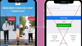 Trang web thisinhthanhlich.edu.vn được thiết kế giả mạo để lừa đảo