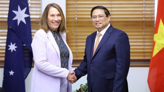 Thủ tướng Phạm Minh Chính hội kiến Chủ tịch Thượng viện Australia