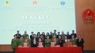 Ký kết kế hoạch phối hợp công tác giữa một số đơn vị thuộc Bộ Công an, Viện KSND Tối cao và Bộ Y tế