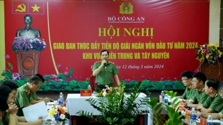 Đẩy nhanh tiến độ giải ngân vốn đầu tư công tại Công an các địa phương miền Trung-Tây Nguyên