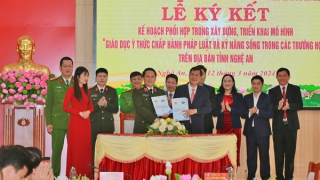 Nghệ An: Triển khai mô hình giáo dục ý thức chấp hành pháp luật và kỹ năng sống trong trường học