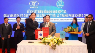 Tập đoàn Dệt may Việt Nam xuất khẩu vải, quần áo chống cháy