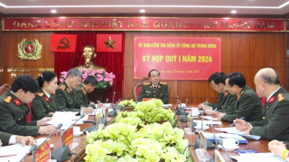 Thứ trưởng Trần Quốc Tỏ chủ trì Kỳ họp Quý I Uỷ ban Kiểm tra Đảng ủy Công an Trung ương