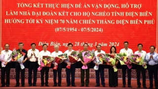 Tổng kết Đề án làm nhà Đại Đoàn Kết cho người nghèo Điện Biên